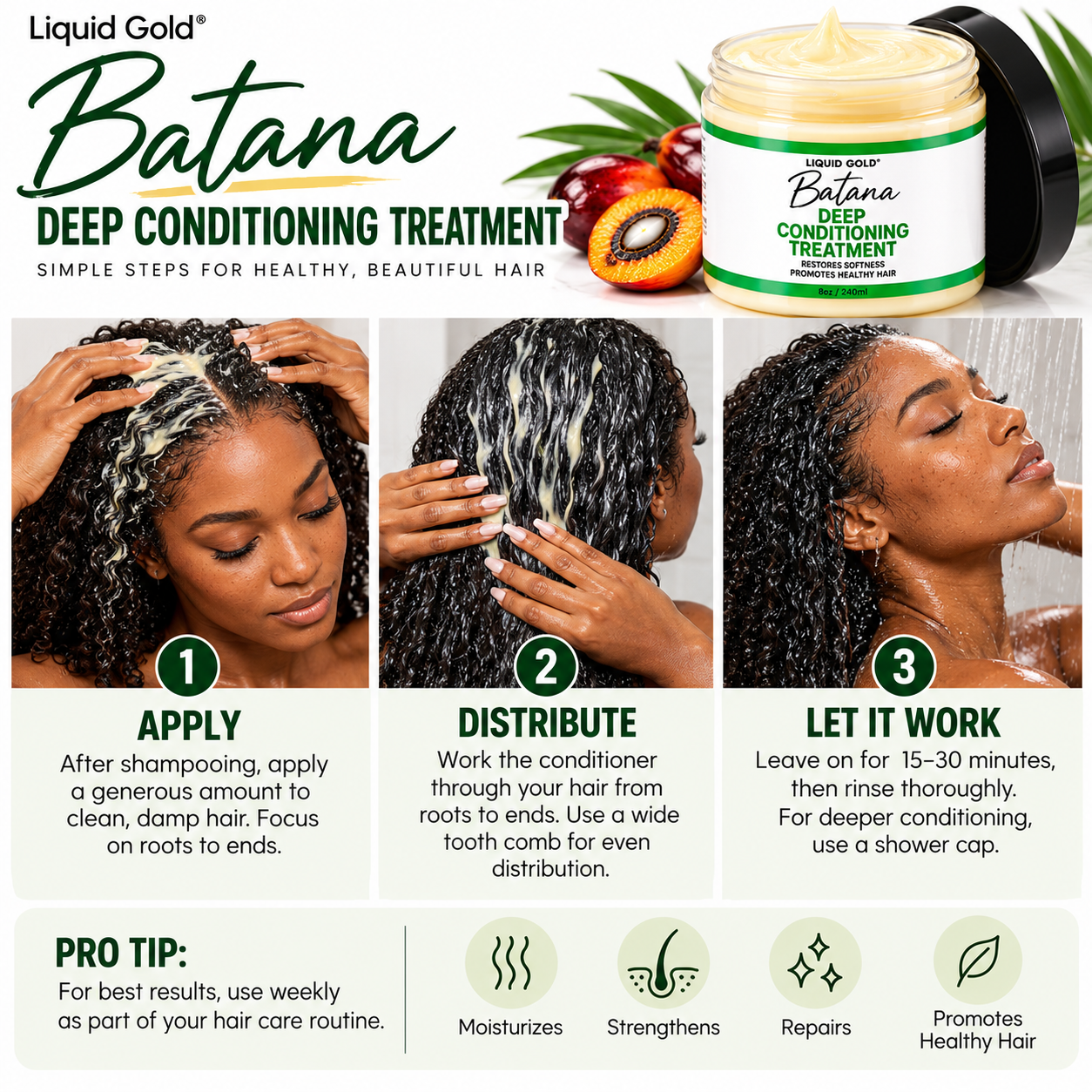 Batana Oil  Deep Conditioner Hair Mask Treatment