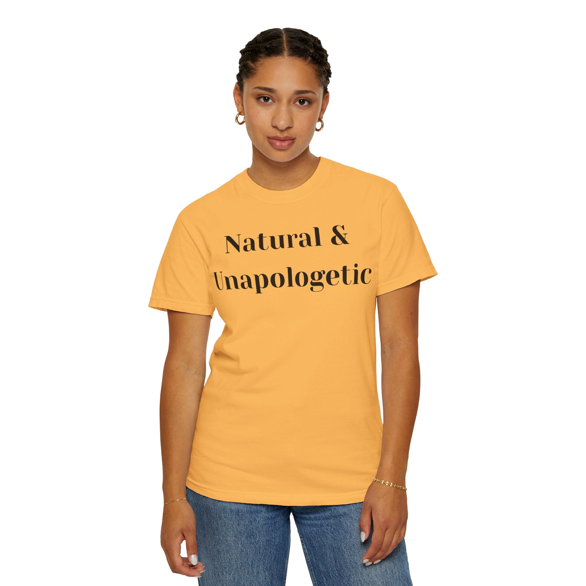 Natural and Unapologetic Unisex T-Shirt, Empowering Tee, Natural Hair Pride, Gift for Black Women, Casual Everyday Wear, Celebration of Culture