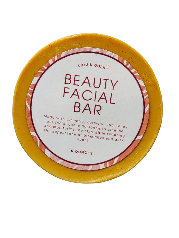 Beauty Facial Bar With Turmeric, Oatmeal And Honey Brightens Skin Complexion, Gets Rid Of Blemishes And Calms Acne  For Smooth Beautiful Skin