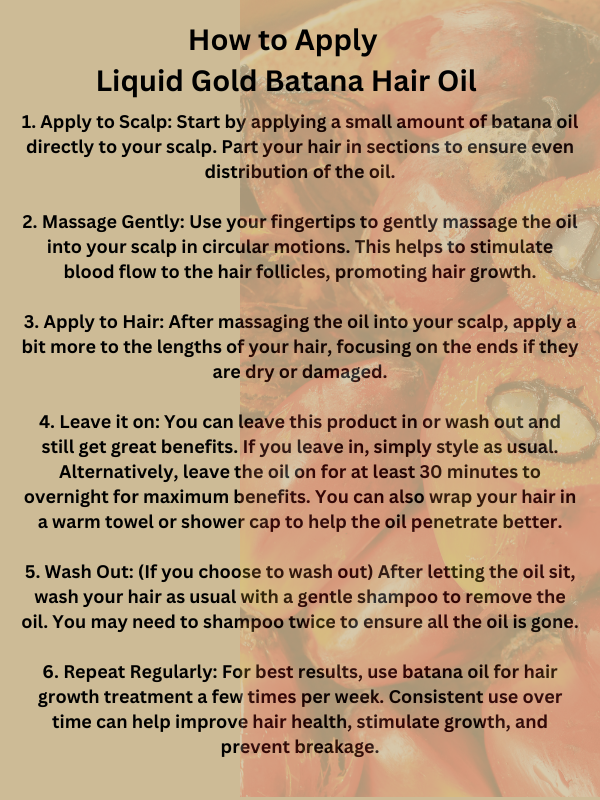 Raw Batana Oil for Hair Growth – Liquid Gold Hair Products