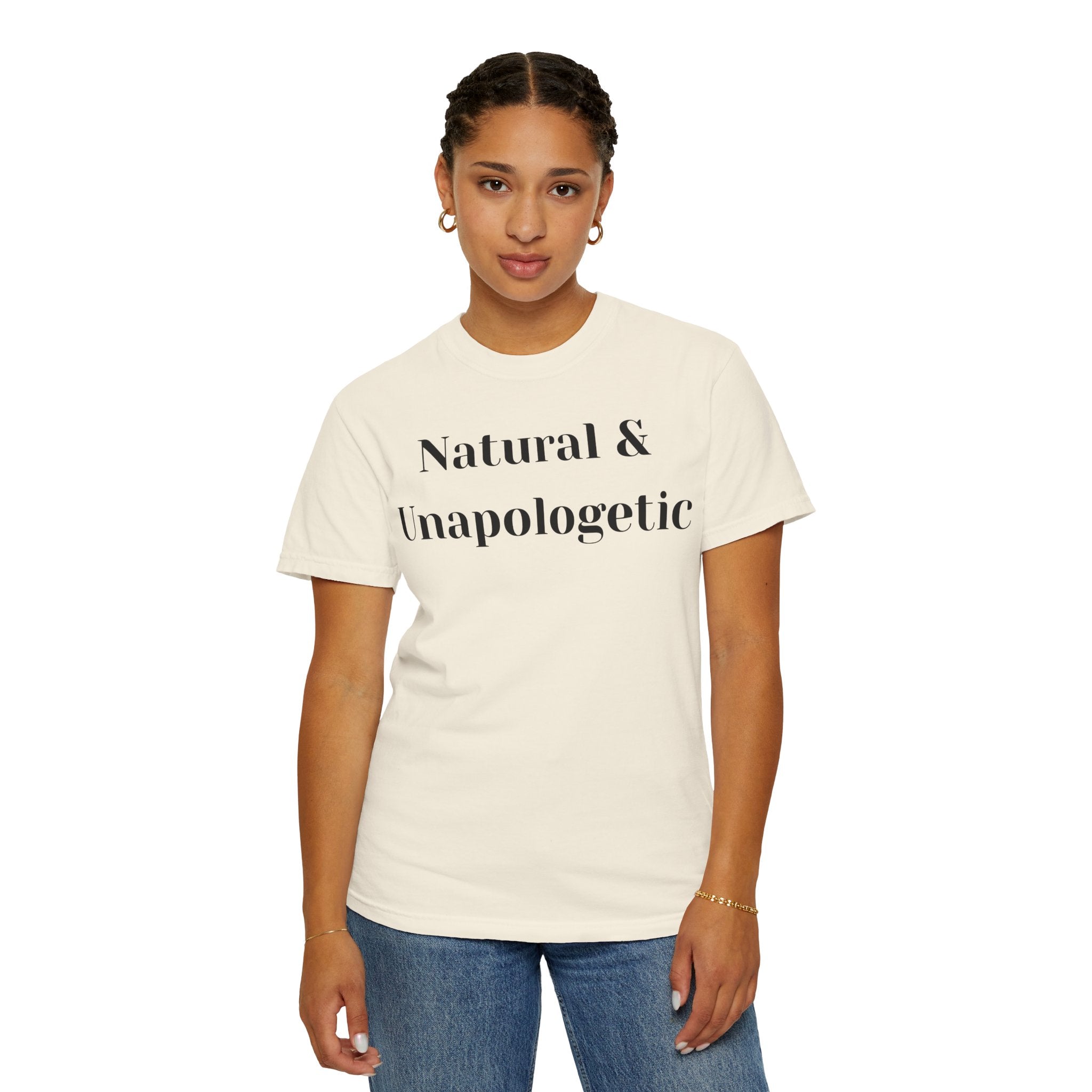 Natural and Unapologetic Unisex T-Shirt, Empowering Tee, Natural Hair Pride, Gift for Black Women, Casual Everyday Wear, Celebration of Culture