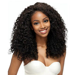 Kinky Curly Transparent Closure Wig