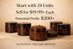 Private Label Batana Oil (Unlabeled Amber Jars – Ready to Resell)
