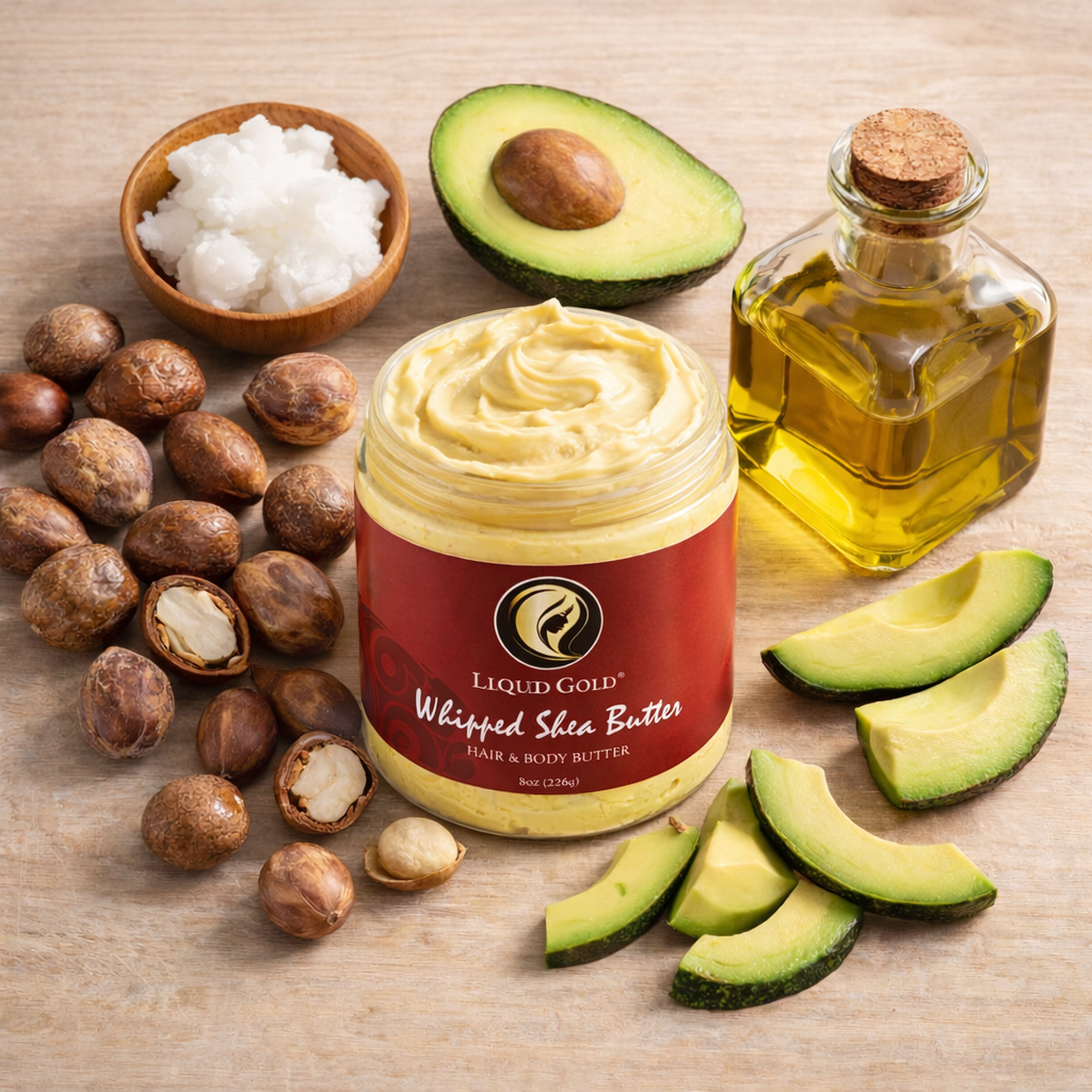 Whipped Shea Butter - Hair and Body Butter Honey Fragrance 8oz