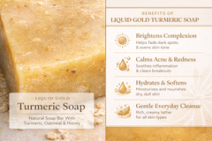 Beauty Facial Bar With Turmeric, Oatmeal, Honey Brightens Skin Complexion, Gets Rid Of Blemishes And Calms Acne  For Smooth Beautiful Skin