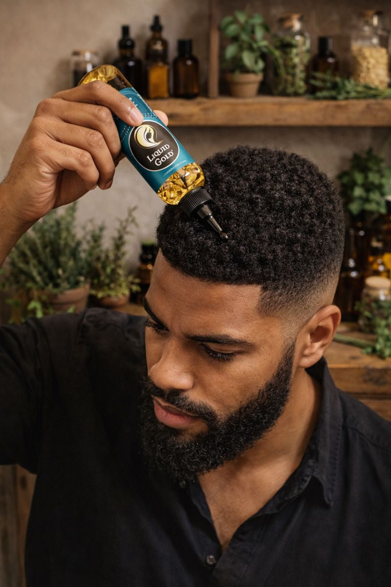 Herbal Hair Growth Oil for Thicker Longer Hair 4oz - Castor Gro