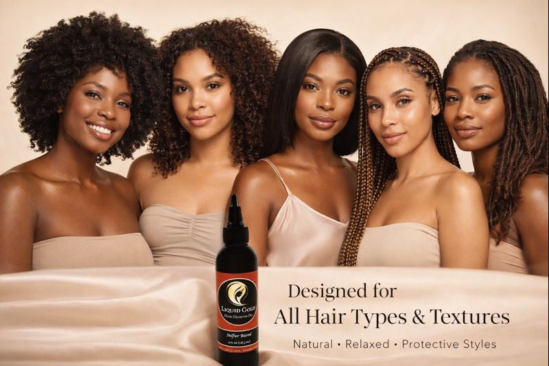 Liquid Gold Sulfur Hair Growth Oil – Strengthens, Nourishes & Supports Fuller Hair