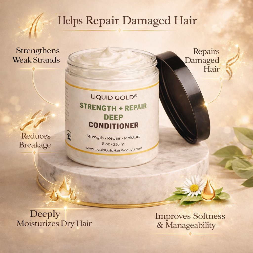 Liquid Gold Strength + Repair Deep Conditioner