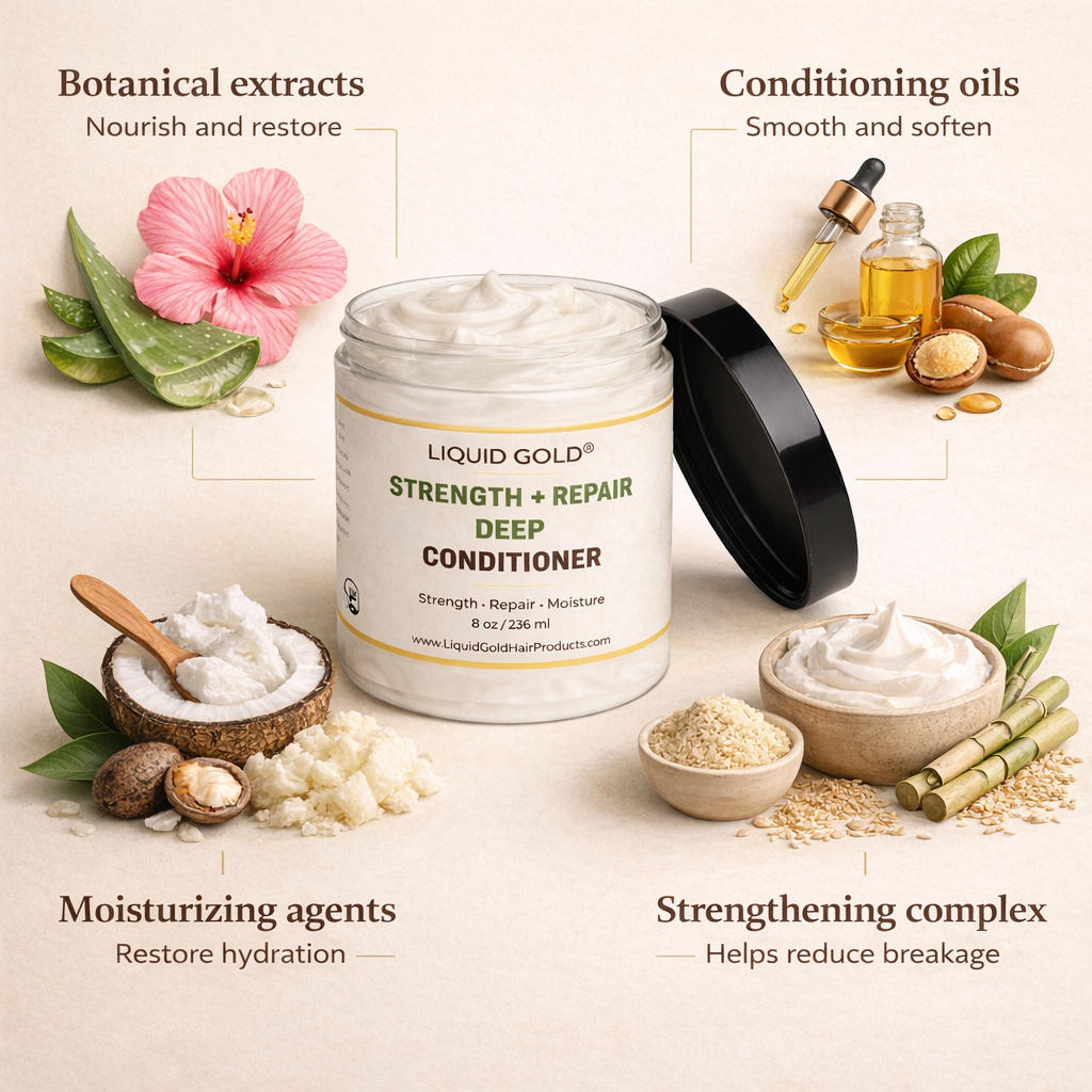 Liquid Gold Strength + Repair Deep Conditioner