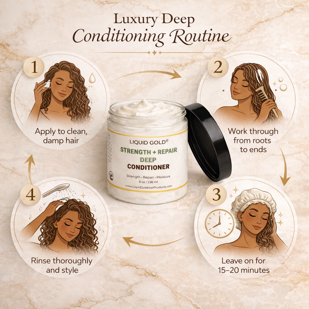 Liquid Gold Strength + Repair Deep Conditioner