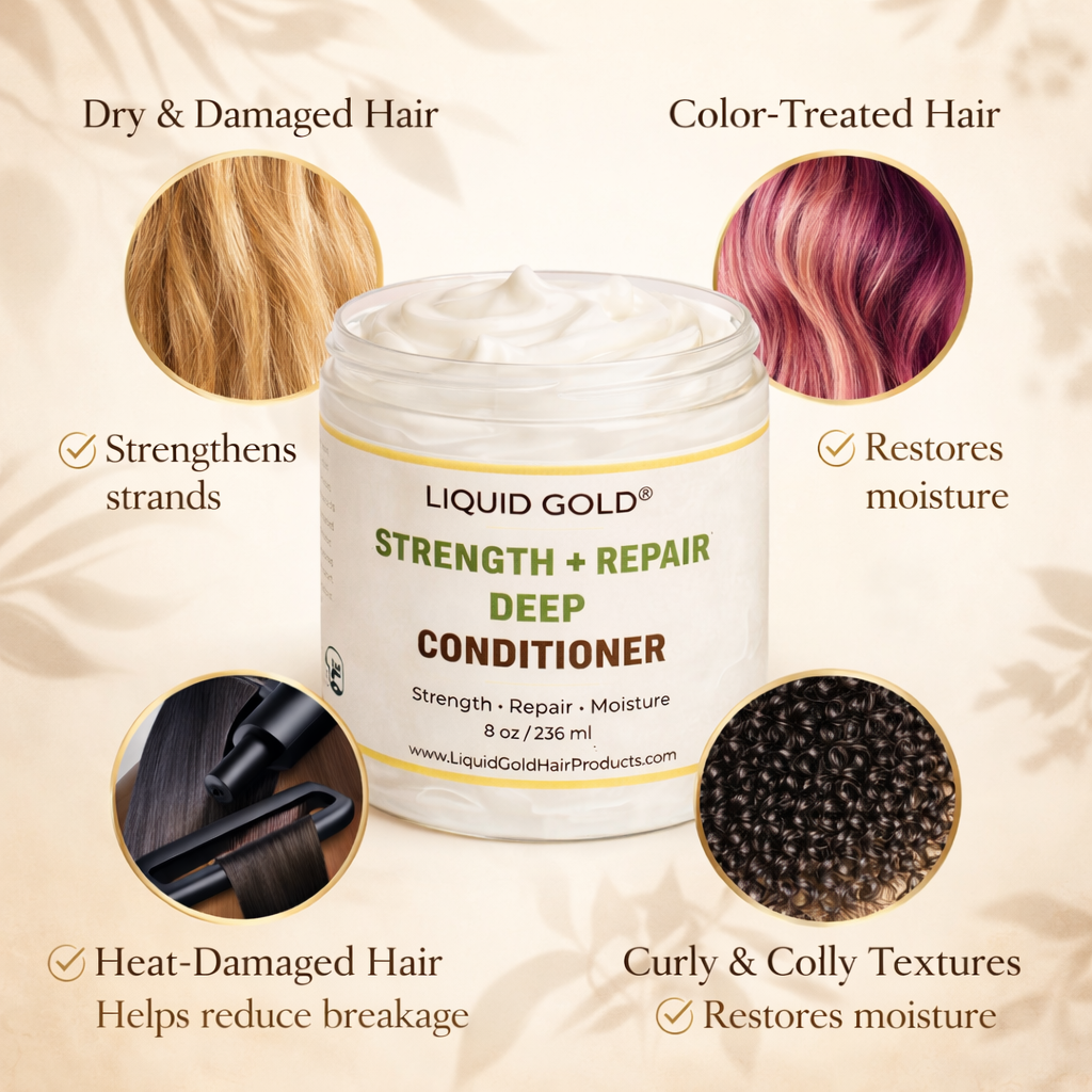Liquid Gold Strength + Repair Deep Conditioner