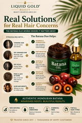 Liquid Gold Batana Oil Duo 2oz Raw Batana Oil and 2oz Liquid Batana Oil