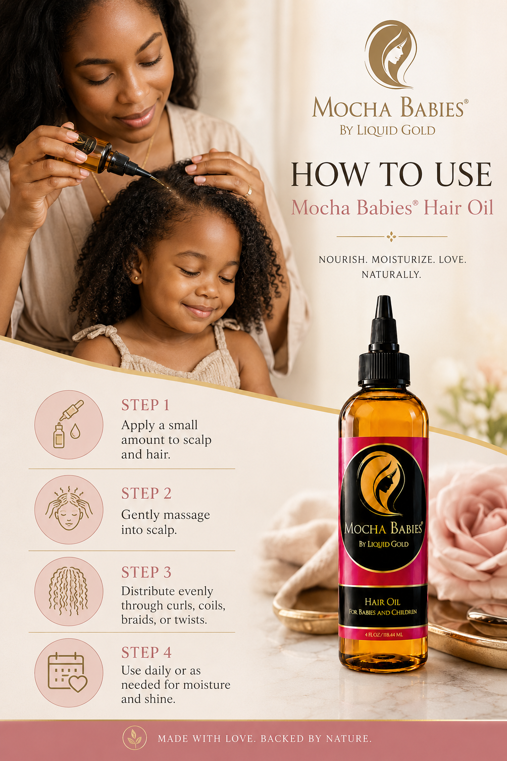 Mocha Babies Hair Oil