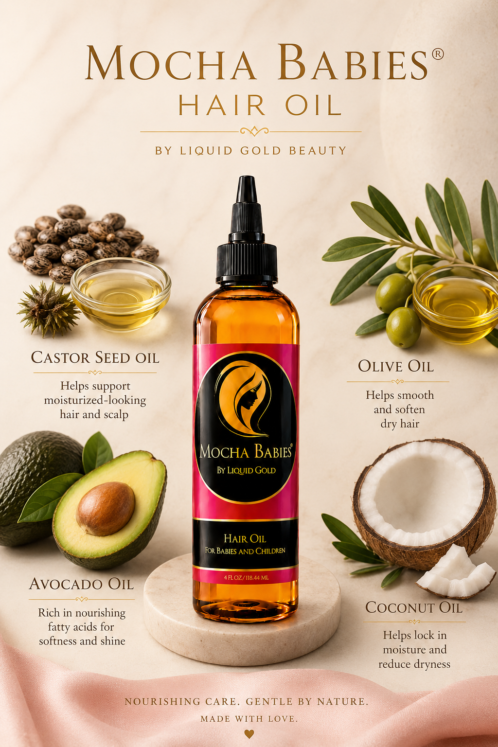 Mocha Babies Hair Oil