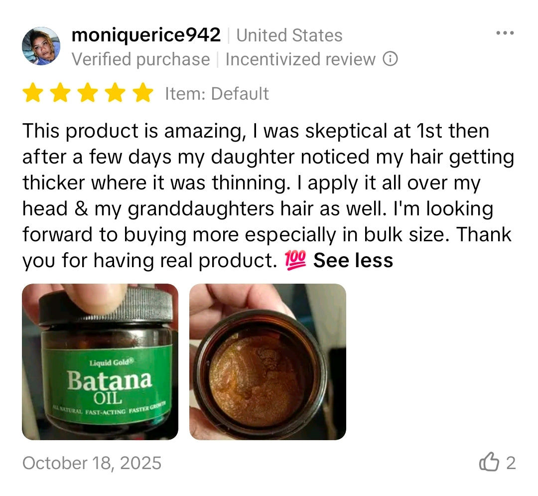 Batana Oil customer review