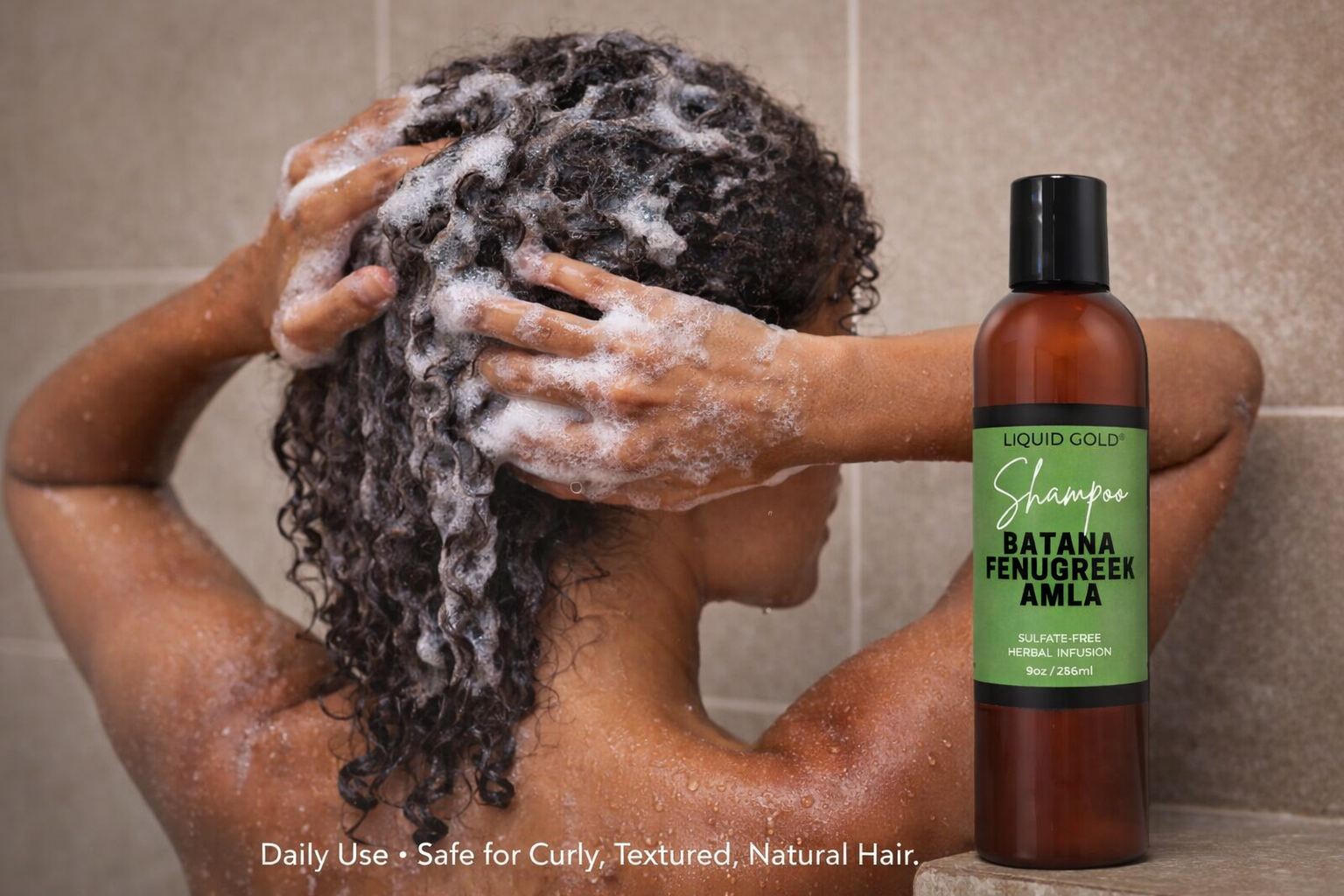 Shampoo Sulfate Free with Batana Fenugreek and Amla 8oz