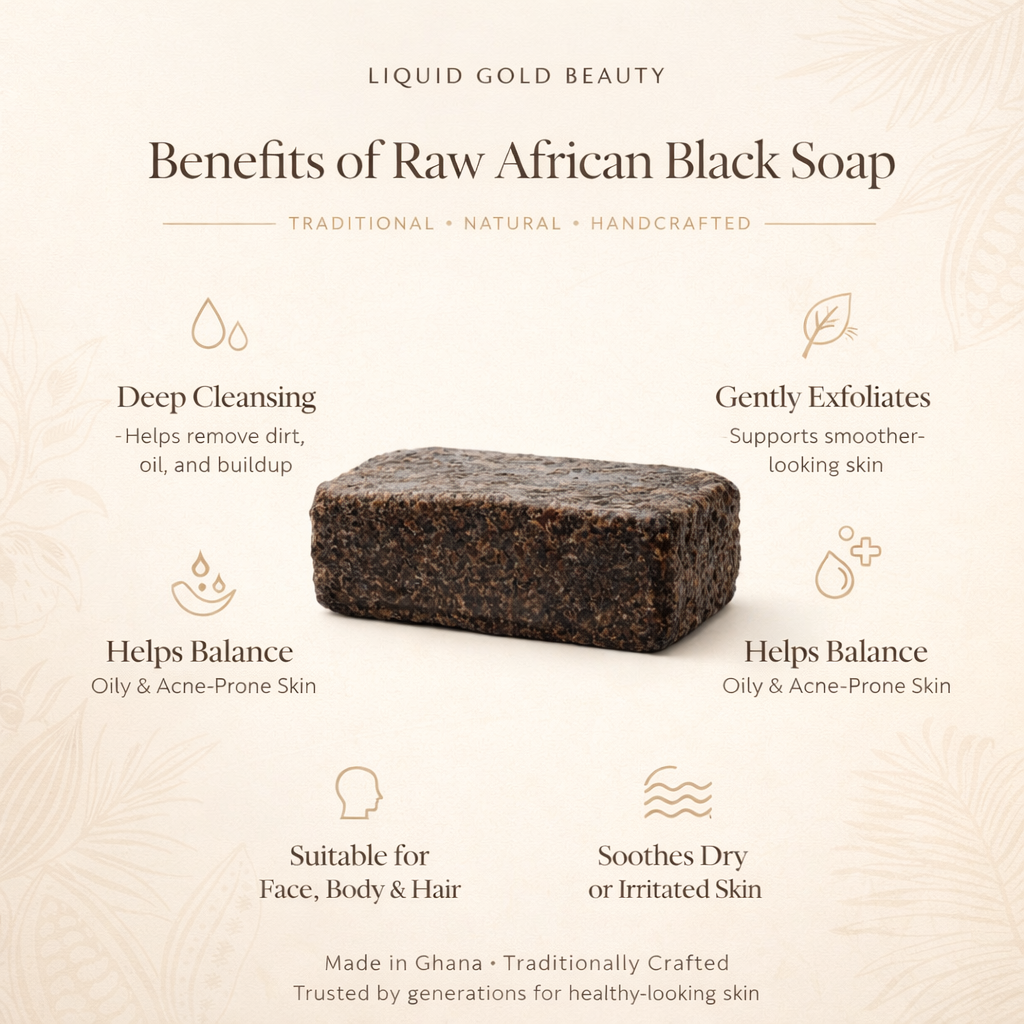 Raw African Black Soap for Healthier Skin and Hair