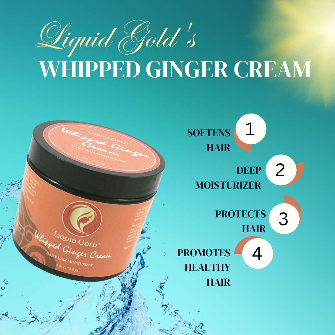 Whipped Ginger Cream – Daily Hair Moisturizer 4oz