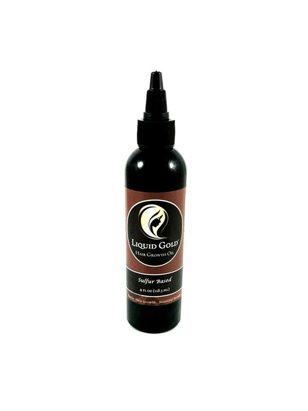 Hair Growth Oil - Liquid Gold Sulfur Version 4oz For Thicker Longer Hair